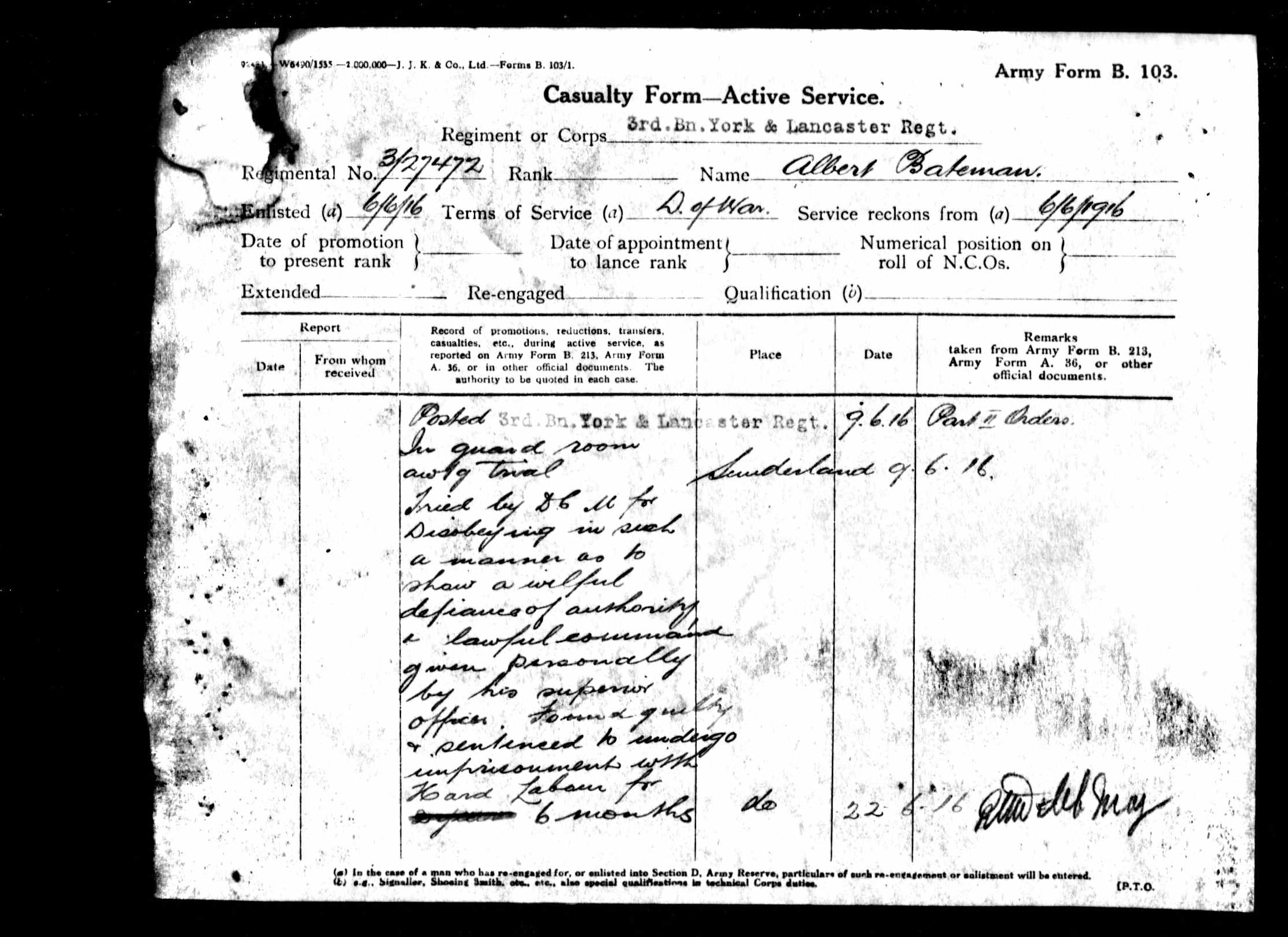 Albert Bateman charges